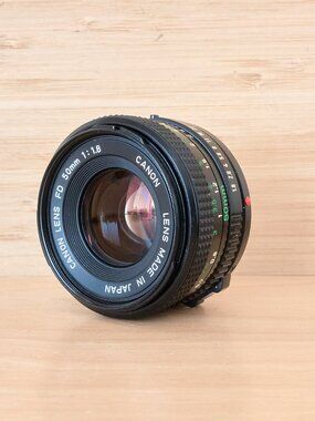 Vintage Canon FD 50mm f/1.8 Lens / Manual Focus / Made in Japan